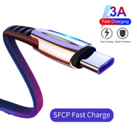3A Fast Charging Type-C USB Cable For Xiaomi Poco M3 X3 NFC F3 F2 Pro Samsung Galaxy Note 20 S21 S20 FE Ultra Mobile Phones