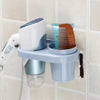 浴室吹風機架免打孔置物架衛生間吸壁式收納架電吹風架吸盤風筒架