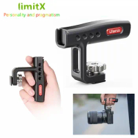 Vlog Mini Metal Top Handle Grip with cold Shoe Extend Monitor Video Light Magic Arm for Canon EOS R RP 250D 200D M6 M50 Mark II
