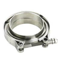 V-Band Clamp With Male Female Flange Kit Stainless Steel 304 Turbo Downpipe Wastegate V-Band Turbo Exhaust Pipes Car Accessories