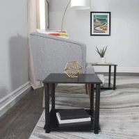 No Tools End Tables Sofa Side Tables, Solid Black The versatility and modern design of