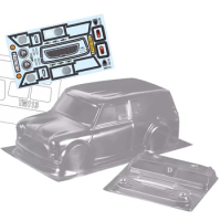 TM113 1/10 Mini Countryman Clear Body Shell, 210mm Chassis Tamiya M-Chassis