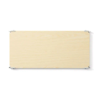 【MUJI 無印良品】SUS追加棚25CM/木製/灰/56(大型家具配送)