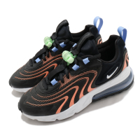 Nike 休閒鞋 Air Max 270 React 女鞋 氣墊 舒適 避震 簡約 球鞋 穿搭 黑 橘 CW8605001