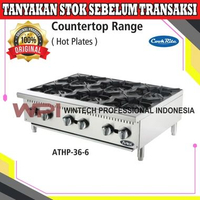 Cookrite ATHP-36-6 6 Burners Gas Stove Table Top - Gas Open Burner - Kompor Gas Di Atas Stainless St
