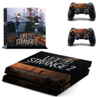 Game Life is Strange 2 PS4 Game cover for PS4 Skin Sticker for PS4 PlayStation 4 Console and 2 controller skins Decals