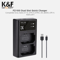 KNF Concept Dual Smart Charger Sony NP-FZ100 with Type-C Fast Charging USB