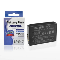 LP-E17 LPE17 E17 Battery for Canon EOS M3 M5 M6 200D 750D 760D T6i T6s 8000D, Kiss X8i Camera Batteries 1200mAh