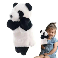 Panda Glove Hand Puppet Adorable Baby Kids Plush Doll Animal Hand Puppet Puppets For Telling Story Role Cartoon Plush kids Toys