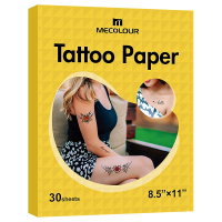 Customize MECOLOUR Printable Temporary Tattoo Paper 8.5"X11"-5 Sets for Inkjet printer DIY Image Tra