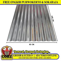 0.2 MM X 80 CM X 240 CM / NM Seng Gelombang 8 Kaki Anti Karat Lembar