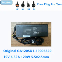 Original AC Adapter Charger For GA120SD1-19006320 19V 6.32A 120W 6A 5A 5.5x2.5mm AOC Monitor Power Supply
