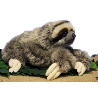 วันเกิด ของเล่นเด็ก น่ากอด ตุ๊กตาสัตว์โกหก ชีวิตจริง ตุ๊กตาสัตว์ ของเล่น Sloth ยัดไส้ ตุ๊กตา Sloth C