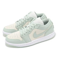 【NIKE 耐吉】休閒鞋 Wmns Air Jordan 1 Low SE 女鞋 男鞋 綠 米 AJ1(HF4078-100)