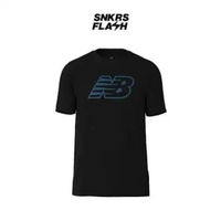 NEW BALANCE Nb Printed Run Tshirt Black Kaos Lengan Pendek Pria - LMT41224I XS