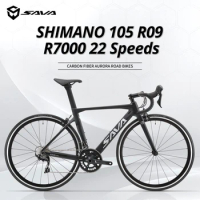 2022 SAVA R09 Carbon Road Bike Bicycle 700c Racing Bike Carbon Frame Bike with Shimano 22 Speed Groupsets 9.8kg Light weight