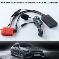 Car Wireless Bluetooth-compatible Adapter Music AUX Receiver Module With Mic For Mercedes-Benz W124 W140 W202 W210 R129 BE2210