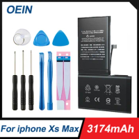 OEIN Phone Battery For iPhone XS MAX XSMAX With Free Repair Tools Kit 3174mAh Original High Capacity Bateria Replacement