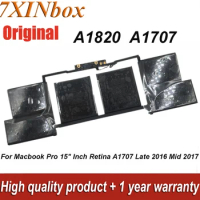 7XINbox A1820 11.4V 76Wh 6667mAh Original Laptop Battery For Macbook Pro 15" Inch Retina A1707 Late 2016 Mid 2017 Series