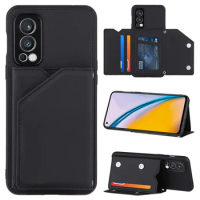 Nord2 5G 2021 Shockproof Case for Oneplus Nord 2 Leather Case Magnetic Card Back Panel Cover One Plus Nord2 Phone Fundas