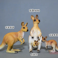 Animas! Solid animal model toy Kangaroo mother / baby kangaroos workmanship favorites Decoration