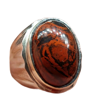 Batu cincin badar besi merah ca be original sangat kuat nempel magnet