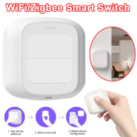 Tuya WiFi Smart Wall Switch Wall Switch Home Smart Life Scene Touch Switch WiFi/Zigbee 2-Way Automation Scene Wireless Switch