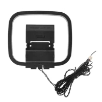 Dlenp 1PCS FM AM Loop Antenna For Receiver With 3-Pin Mini Connector For Sony Sharp Chaine Stereo AV Receiver Systems