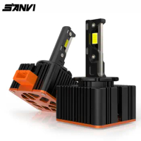 SANVI D1S D2S D3S D4S D5S D8S Led HeadlightBulbs CSP LED Chips 20000LM 110W D1R D4R D2R D3R DSeries Car Car Light Accessories