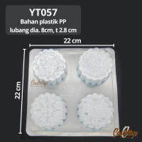 Cetakan Plastik YT057 Mooncake Kue Bulan Pudding Jelly Agar Coklat