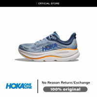 100% Asli HOKA ONE ONE Bondi 9 Kasut Sneakers Biru / Putih / Hijau