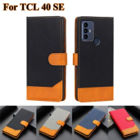 Business Case For TCL 40 SE Wallet Cover Protection Flip Phone Funda Para El TCL 40SE Etui TCL40 SE 6156A 6156A1 6.52"Coque Etui