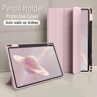 With Pencil Holder Case for OPPO Pad Air 10.36 Auto Sleep Wake Flip PU Leather Soft Cover for OPPO Pad Air 10.36