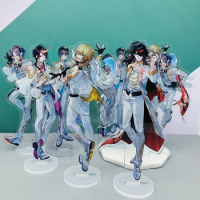 Game Anime Luxiem Vox Ike Luca Mysta Shu Laser Acrylic Stand Figure Model Plate Toys Charm Tabletop Decor Ornaments