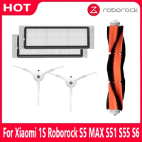 For Xiaomi 1s MI Robot 2 Roborock S50 S51 S5 HEPA Filter Side Main Brush Vacuum Cleaner Parts Accessories