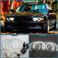 CCFL Angel Eyes Kit Warm White Halo Ring 131mm*4 For BMW E36 E38 E39 E46 (With Original Projector)