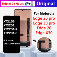 6.7“ Original For Motorola Edge 20/20 pro LCD Touch Screen Digiziter Assembly For Motorola Edge 30 pro LCD Edge X30 Display
