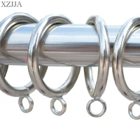 XZJJA 5PCS Stainless Steel Curtain Accessories Rod Clips Tracks Window Shower Curtain Rings Hanging Clamp Ring Drapery Clips