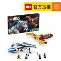 樂高®️ 官方旗艦店 LEGO® Star Wars™ 75364 Republic E-Wing™ vs. Shin Hati’s Starfighter™ (星球大戰玩具,戰機,兒童玩具,玩具,禮物)