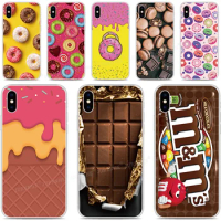 Chocolate Donut Cover For Sony Xperia 5 1 II III 10 IV XZ5 XZ4 XZ3 XZ2 Compact XA1 Plus XA2 XA3 Ultra L4 L3 20 E5 Phone Case