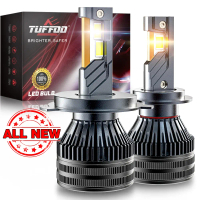 TUFFOO 1Pair T75-Pro Car LED Headlight Bulb 150W 30000LM H4 H7 H11 HB3 9005 H1 9006 9012 High Low Be