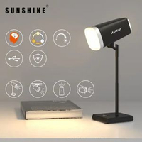 陽光 - FTL025BK LED可充電多功能磁吸式檯燈 6W 黑色 3000-6500K+可調光暗 #掛牆燈 #書檯燈 #床頭燈 #露營燈 #小夜燈 #電筒 #枱燈