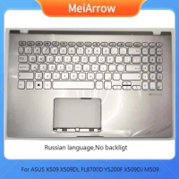 MEIARROW New/org for ASUS X509 X509DL FL8700D Y5200F X509DJ M509 palmrest RU Russian keyboard upper cover C shell,Silver