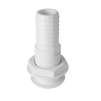 Marine Boat Thru Hull Fitting Connector For 5/8, 3/4, 1 Inch Hose Boat Drain Bilge Pump Plumbing Fittings Easy To Use