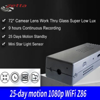 9H Battery FHD Video Recorder Super Low Lux Mini Dvr Camera CCTV X-Box Wifi IPCam Wireless Standby Motion Detection ZettaZ86Pro