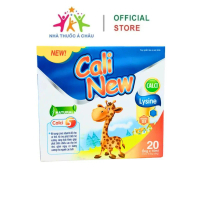 Siro Cali New Bổ sung canxi, vitamin D3 hỗ trợ phát triển hệ xương răng chắc khỏe cho bé - Hộp 20 ốn