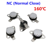 10Pcs KSD301 160 Degrees Celsius 160 C Normal Close NC Temperature Controlled Switch Thermostat 250V 10A Thermal Protector