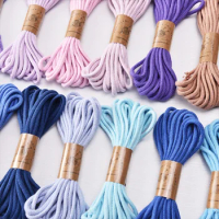 3mm x 5meters Macrame Braid Cotton Rope Small Bundle Pure Cotton cord for Bracelet Knots, DIY Craft Making