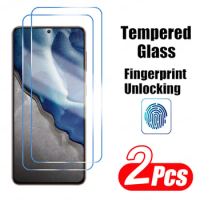 2Pcs Fingerprint Unlock Tempered Glass Screen Protector For Samsung Galaxy S23 S21 S24 S22 Plus S24 Ultra S21 S23 S20 FE Full