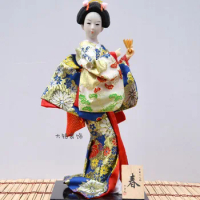 Humanoid, Boneka Jepang, Boneka Sutra Dekorasi Perabotan Rumah 12 Inci